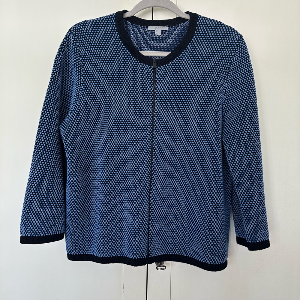 COS Navy and Black Women's Cardigan